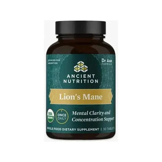 Natural Mushroom Supplements Lion's Mane - Brain Booster Capsules - Mycosmeticslondon