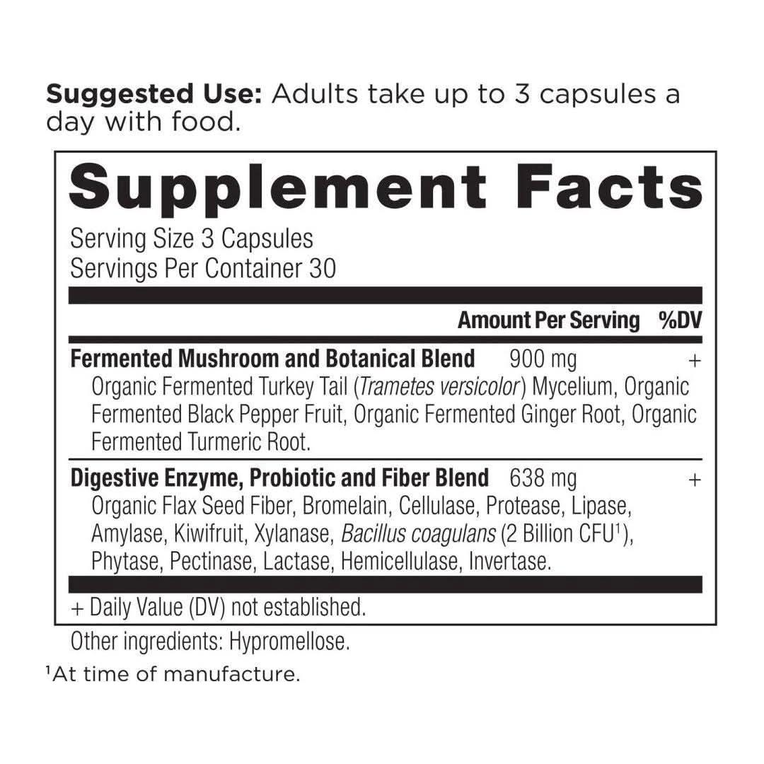 Natural Digestive Enzyme Supplement - 90 Count