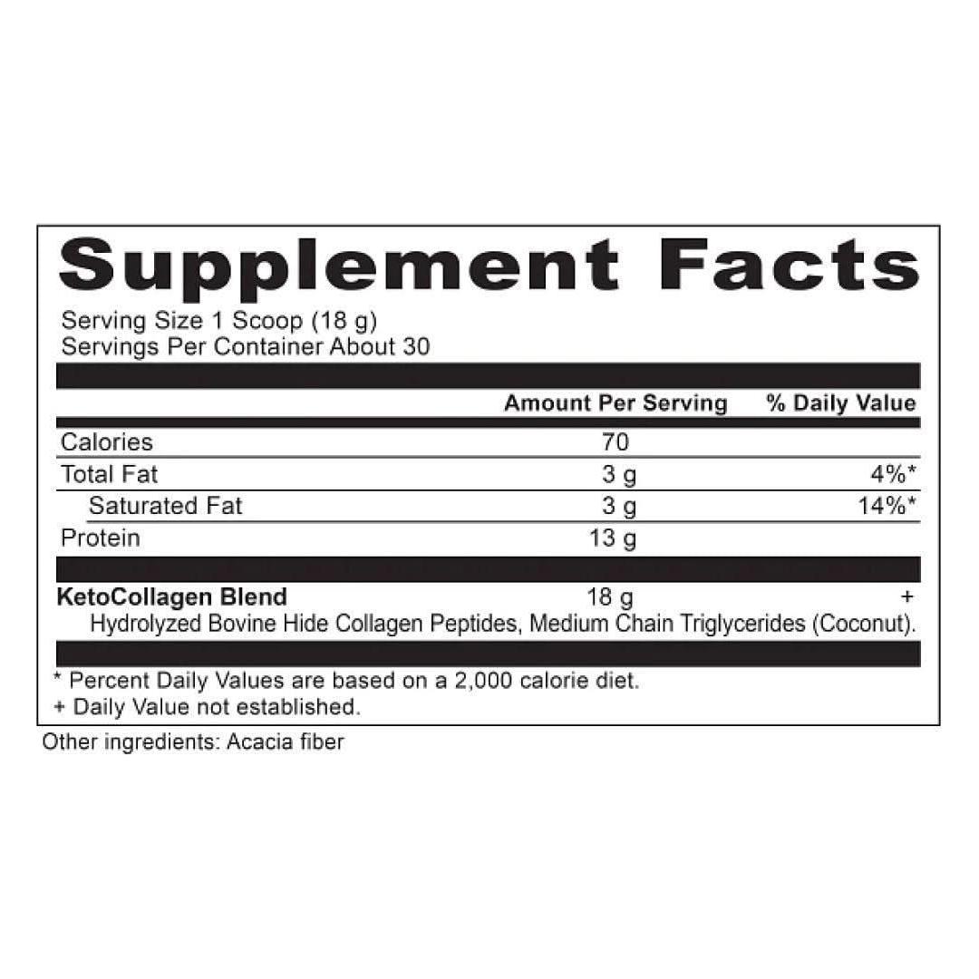 Natural Keto Collagen Powder - Unflavored