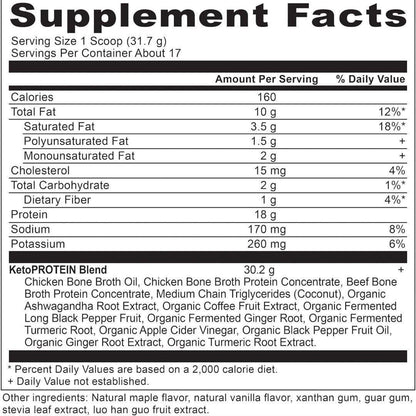 Low Carb Keto Protein Powder Chocolate 600g
