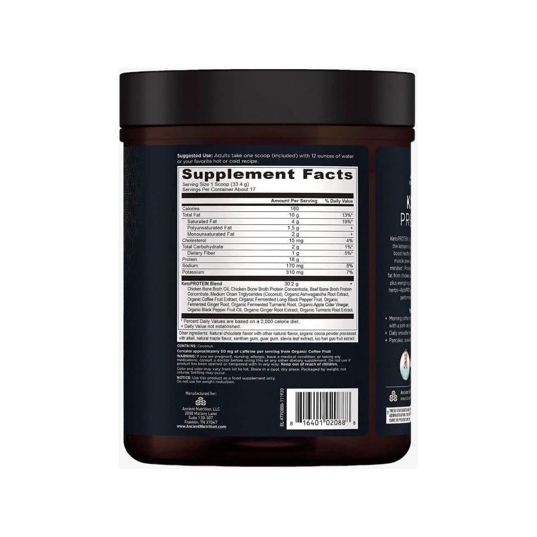 Low Carb Keto Protein Powder Chocolate 600g