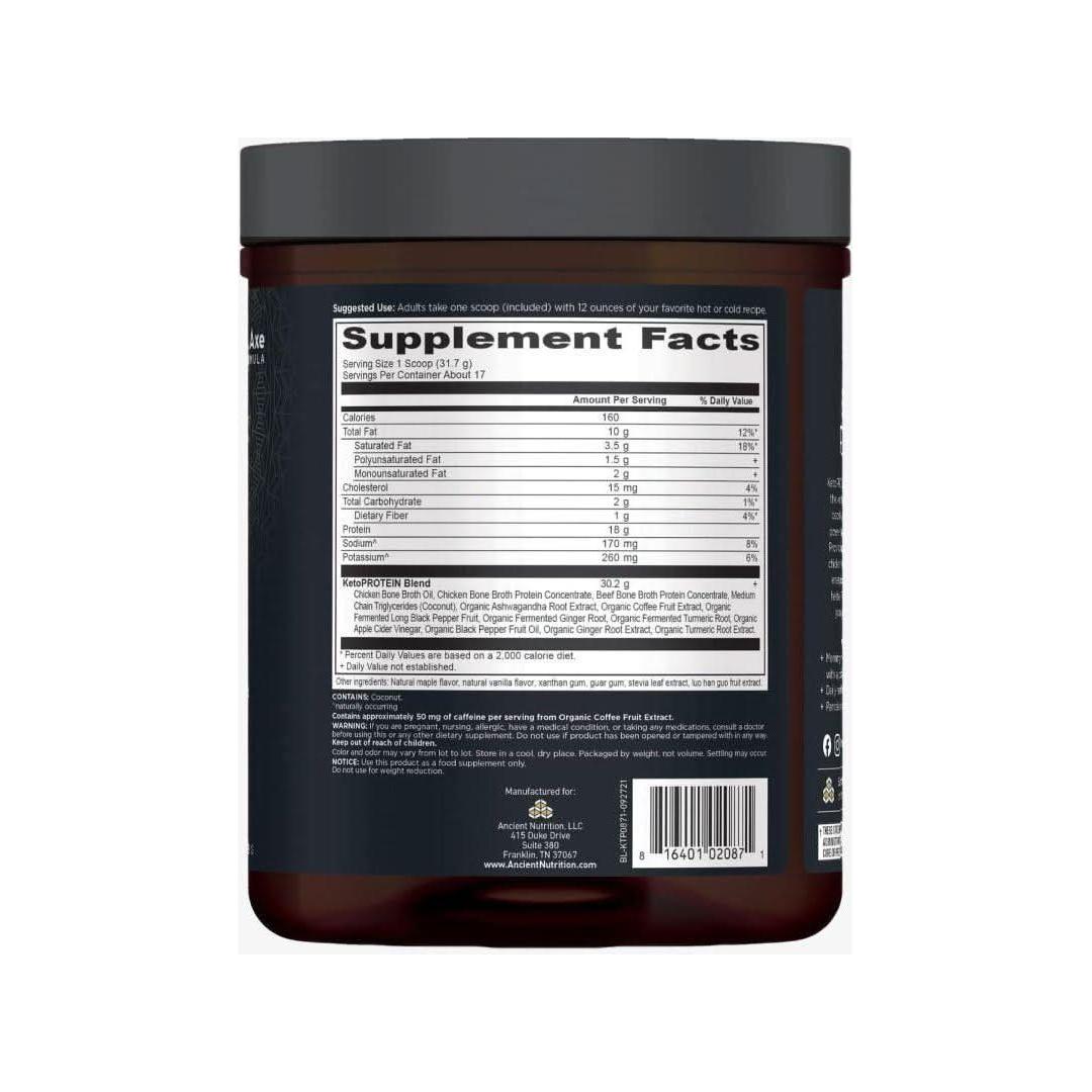Keto Protein Powder with Collagen - Vanilla Flavor
