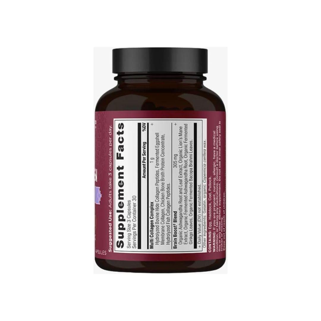 Natural Collagen Brain Support Supplement Capsules