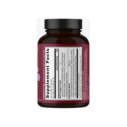 Natural Collagen Brain Support Supplement Capsules