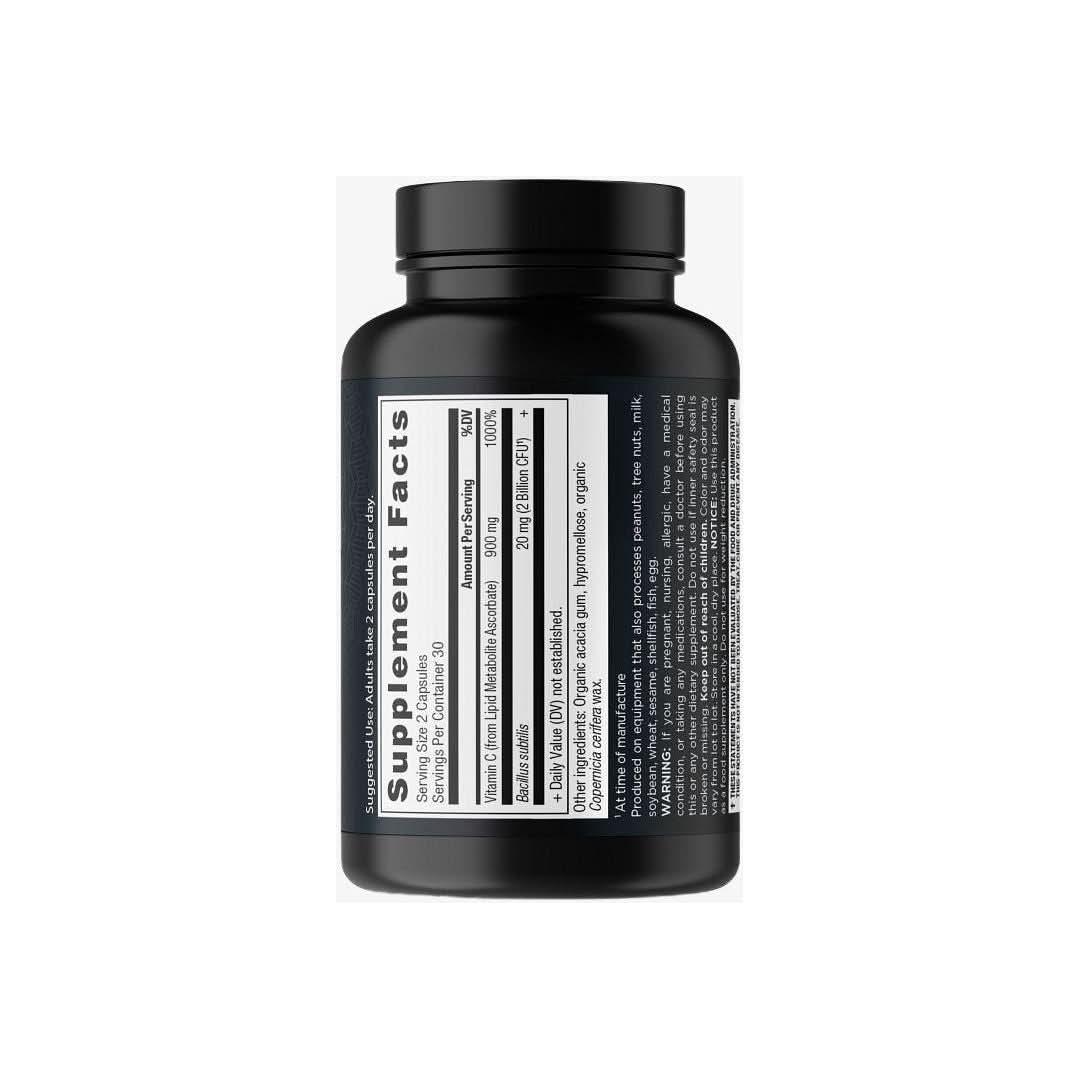 Natural Vitamin C Probiotic Supplement for Immune Boost