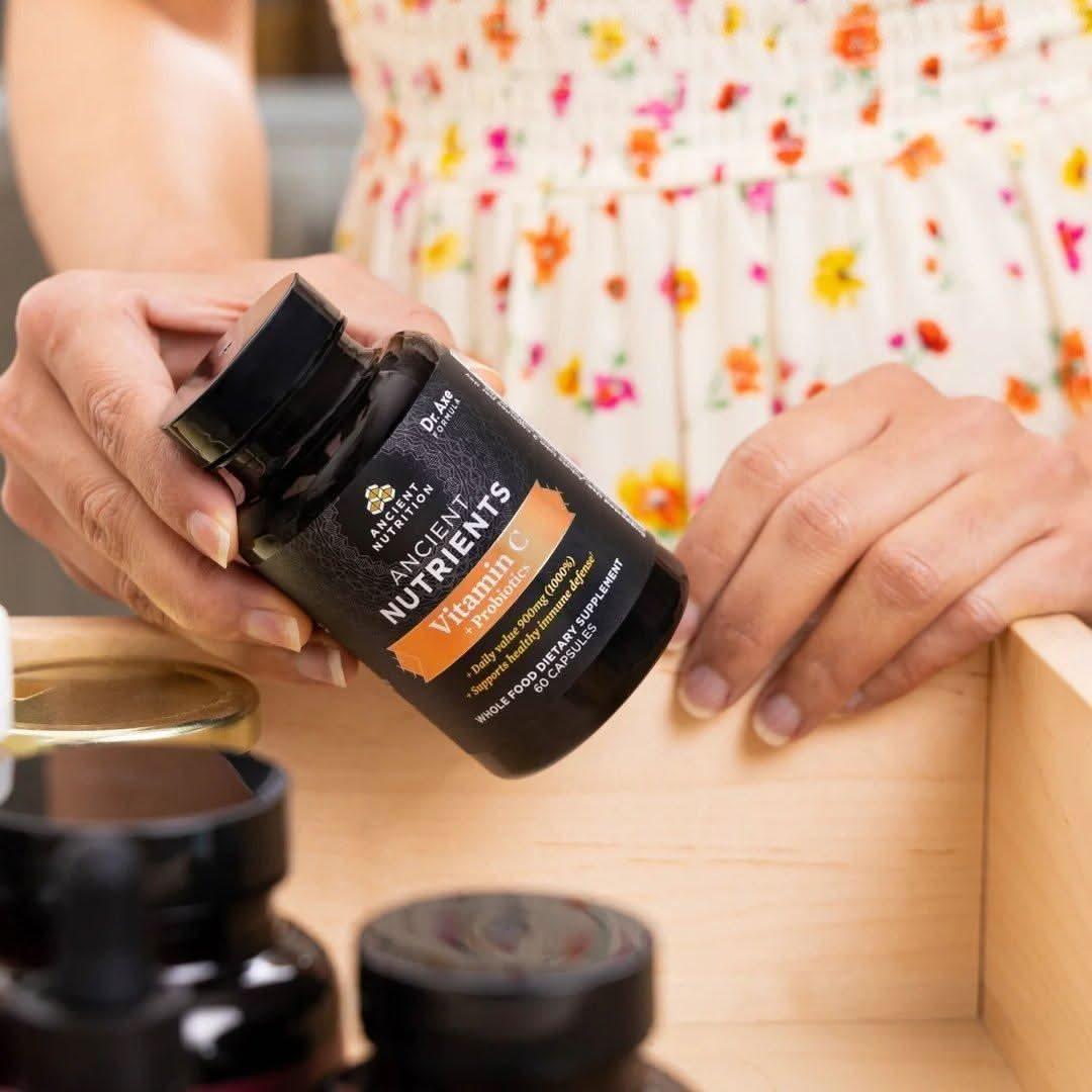 Natural Vitamin C Probiotic Supplement for Immune Boost