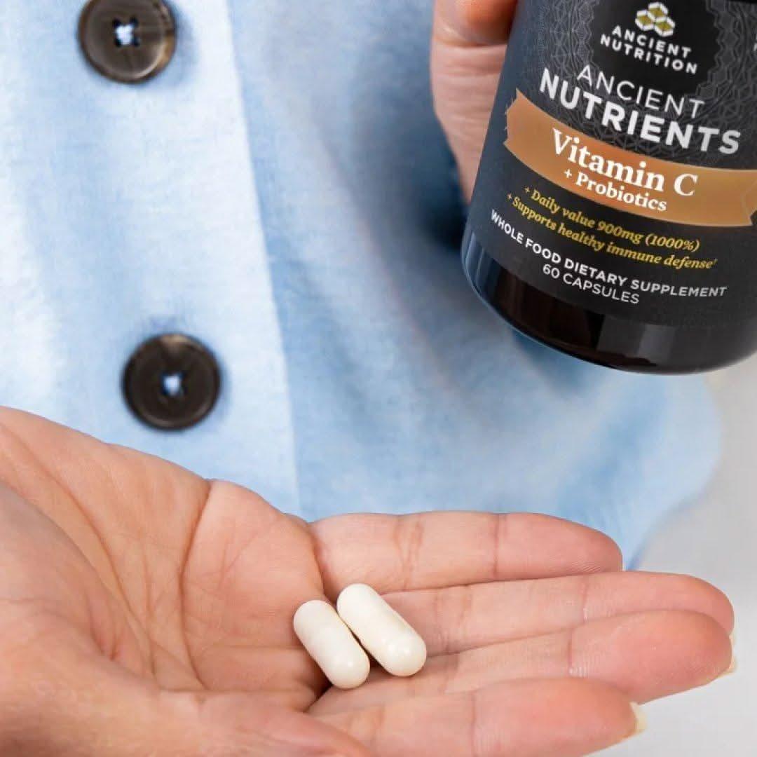 Natural Vitamin C Probiotic Supplement for Immune Boost