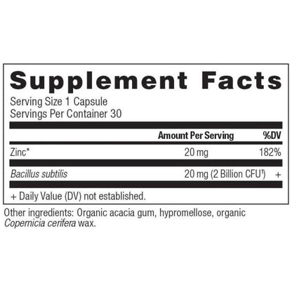 Daily Zinc Probiotic Supplement for Immune Health