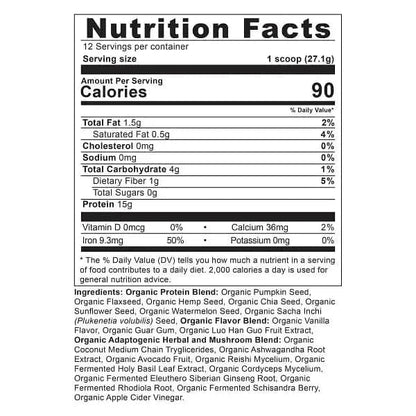 Natural Vanilla Protein Powder with MCT Oil & Herbs