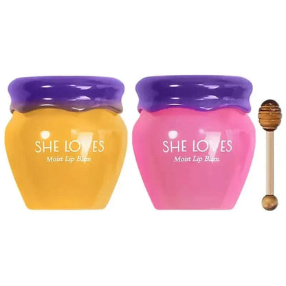 Moisturizing Lip Balm for Dry Lips - Honey & Sakura - Mycosmeticslondon