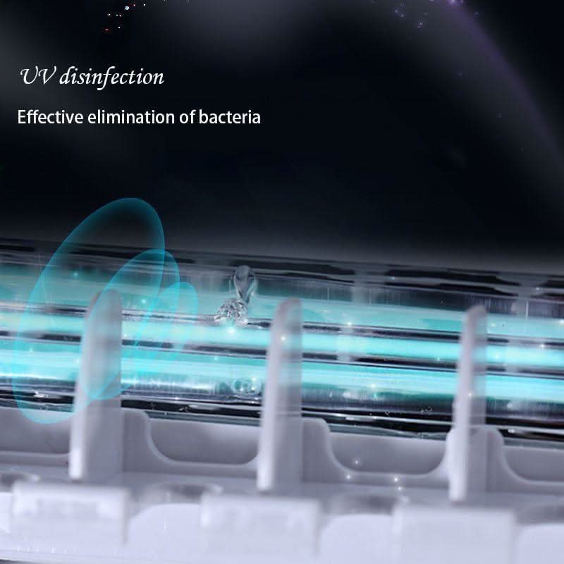 Sanitizing UV Toothbrush Holder with Auto Toothpaste Dispenser