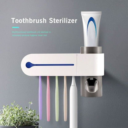 Sanitizing UV Toothbrush Holder with Auto Toothpaste Dispenser - Mycosmeticslondon