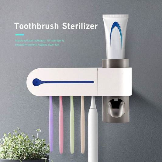 Sanitizing UV Toothbrush Holder with Auto Toothpaste Dispenser - Mycosmeticslondon