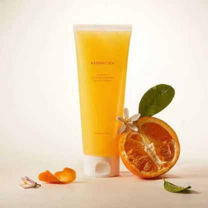 Natural Orange Gel Face Cleanser for Glowing Skin