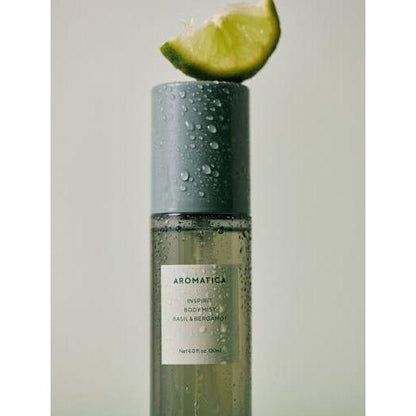 Natural Refreshing Body Spray Basil & Bergamot 120ml