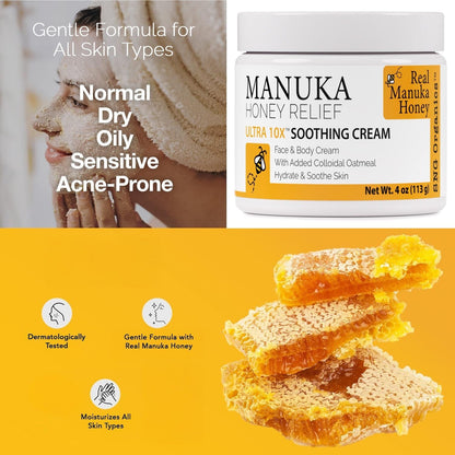 Intensive Moisturizing Cream for Dry Sensitive Skin Relief