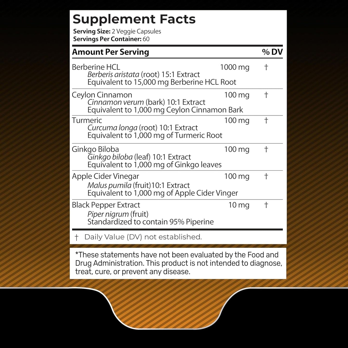 Strong Metabolic Support Berberine 1500mg Supplement