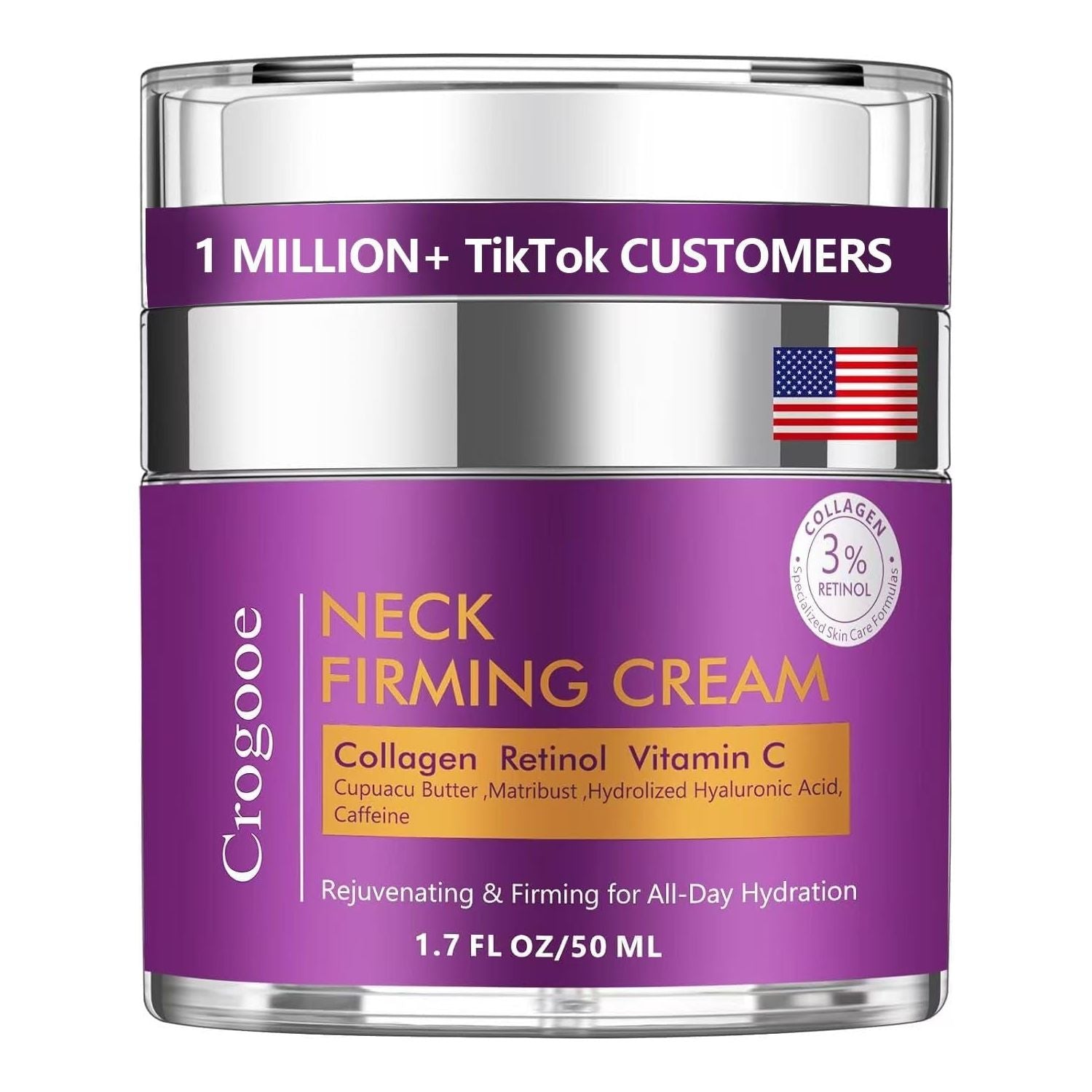 Anti Aging Face Cream 50ml - Retinol Collagen Moisturizer - Mycosmeticslondon