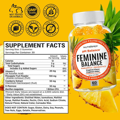 Women's Probiotic Gummies with Cranberry & Vitamin C