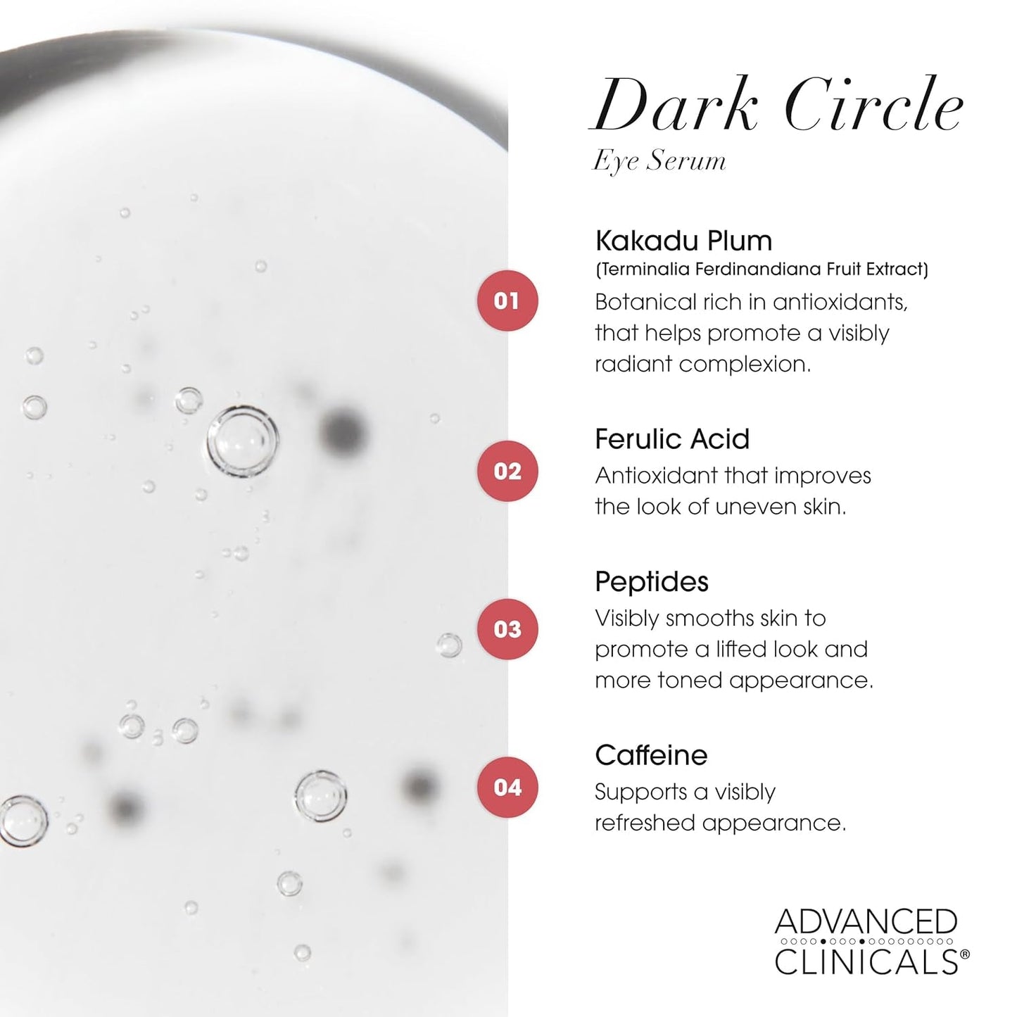 Anti Aging Caffeine Eye Serum Brightening Treatment