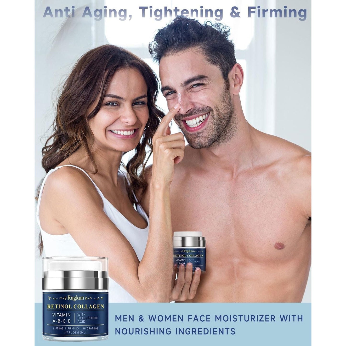 Anti Aging Moisturizing Face Cream with Retinol & Hyaluronic Acid