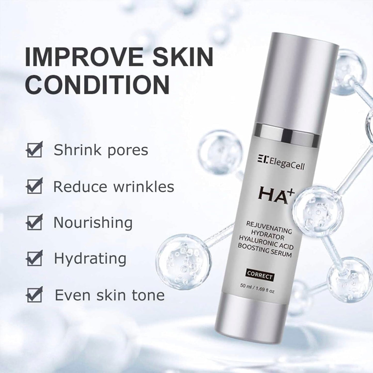 Intensive Hyaluronic Acid Face Serum for Dry Skin