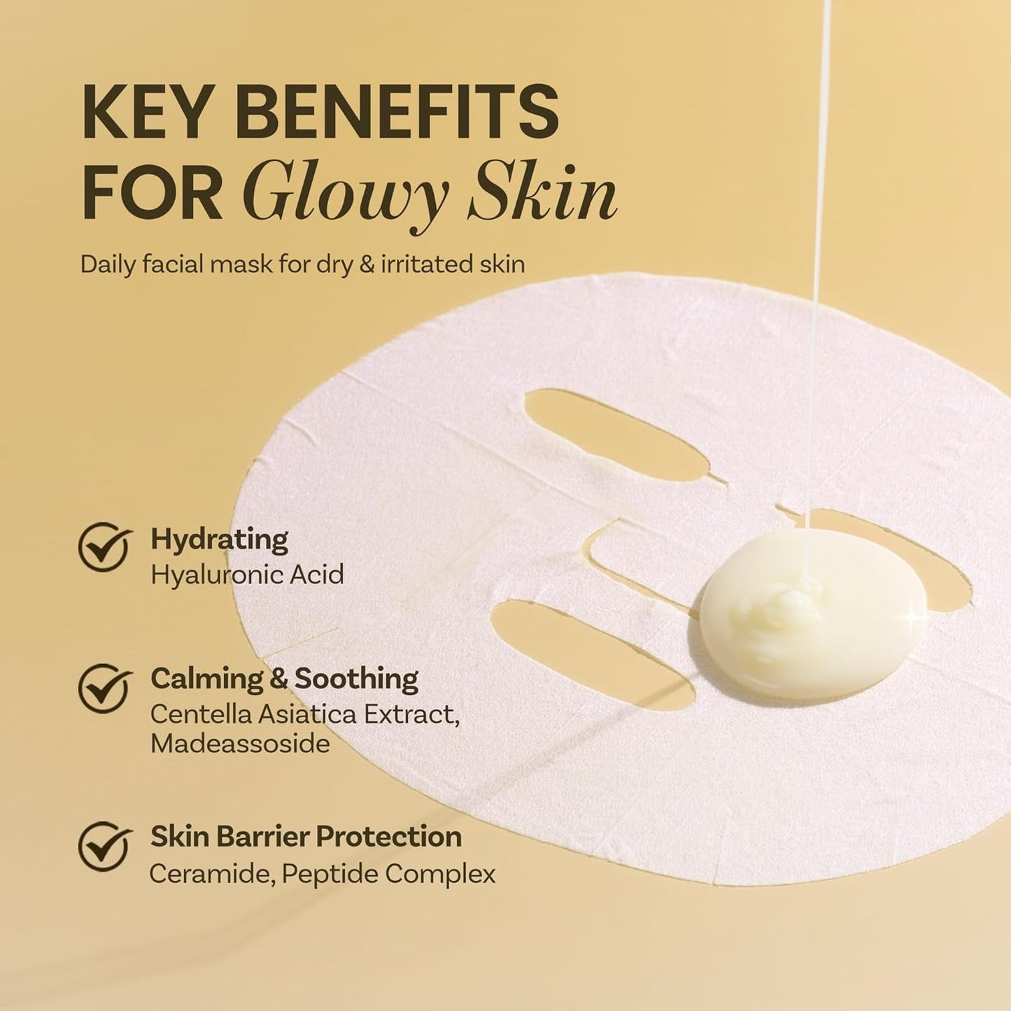Gentle Soothing Face Mask Pack - 6 Hydrating Sheets