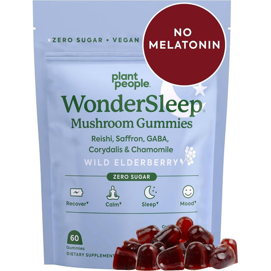 Natural Sleep Aid Mushroom Gummies - 60 Count - Mycosmeticslondon