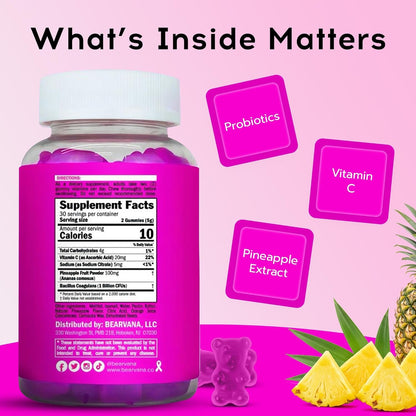 Natural Probiotic Gummies for Women's Health, 60 Count