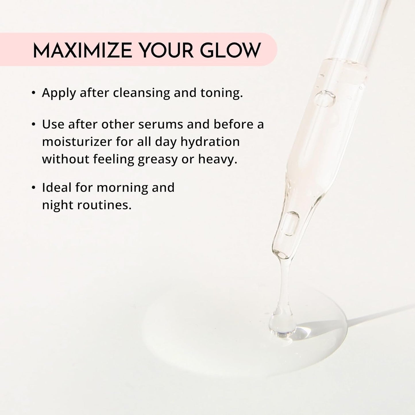 Nourishing Hyaluronic Face Serum for Glowing Skin