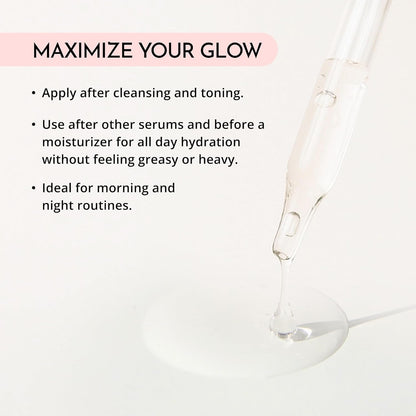 Nourishing Hyaluronic Face Serum for Glowing Skin