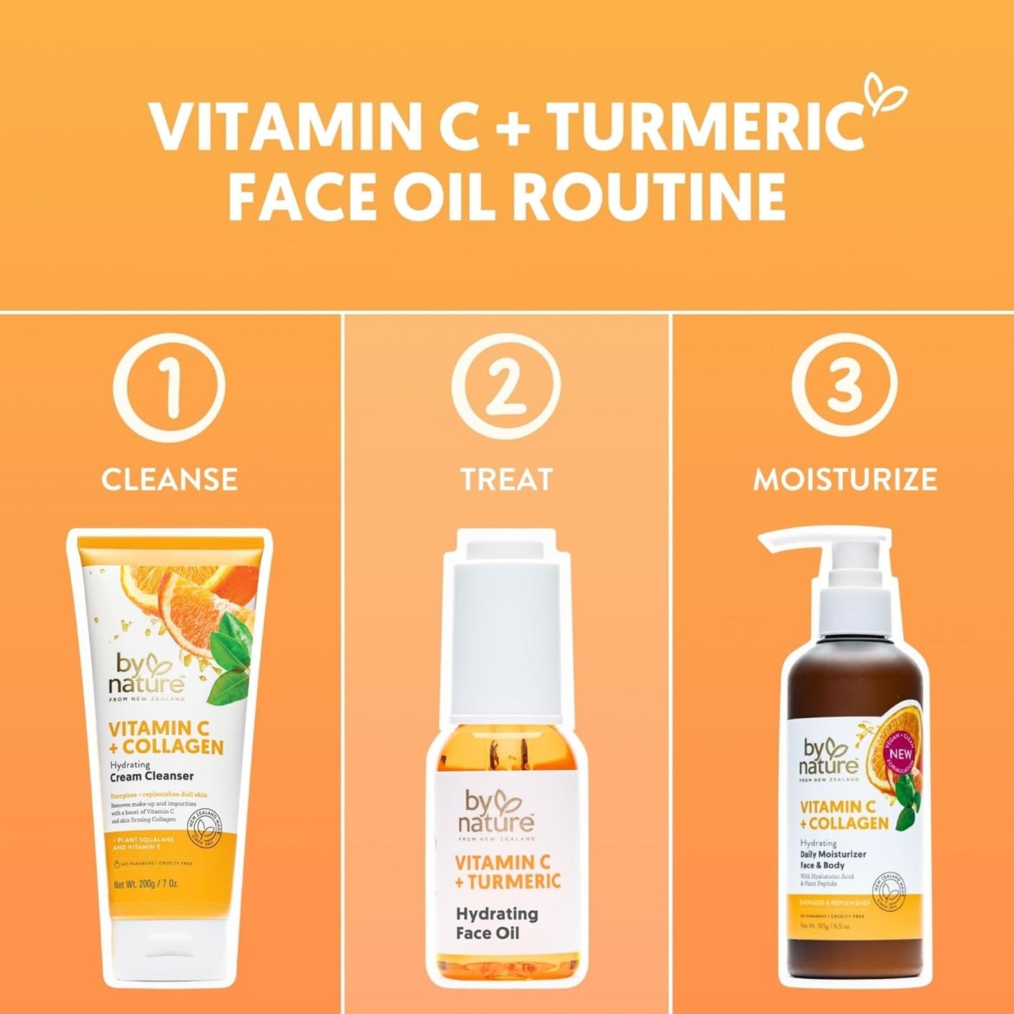 Natural Vitamin C Turmeric Facial Oil for Glowing Skin