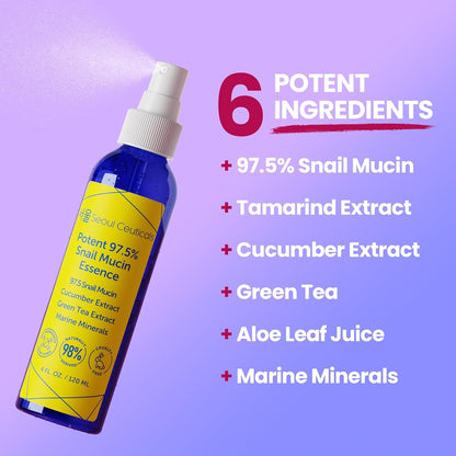 Natural 97.5% Snail Mucin Hydrating Face Serum
