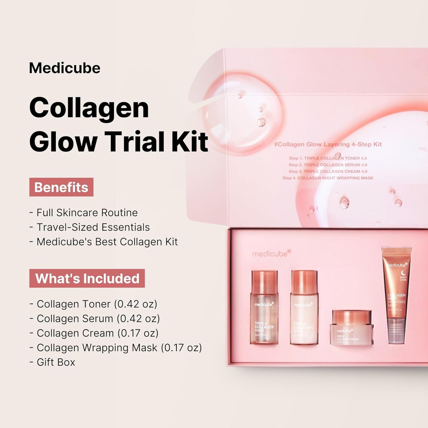 Natural Collagen Glow Starter Kit 4 Piece