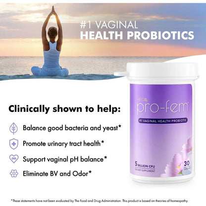 Natural Vaginal Probiotic Capsules for pH Balance & Relief