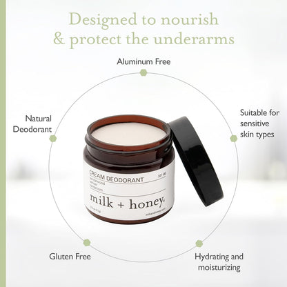 Natural Aluminum Free Sandalwood Deodorant Cream