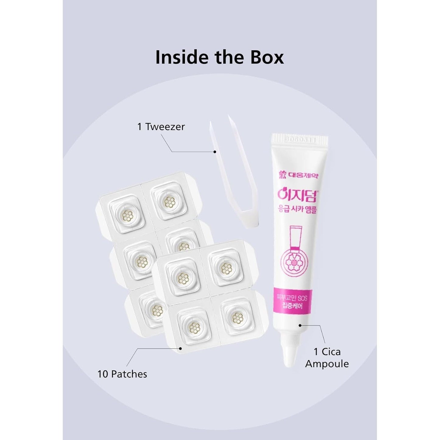 Soothing Magnesium Acne Patches - 30 Count Korean Spot Treatment