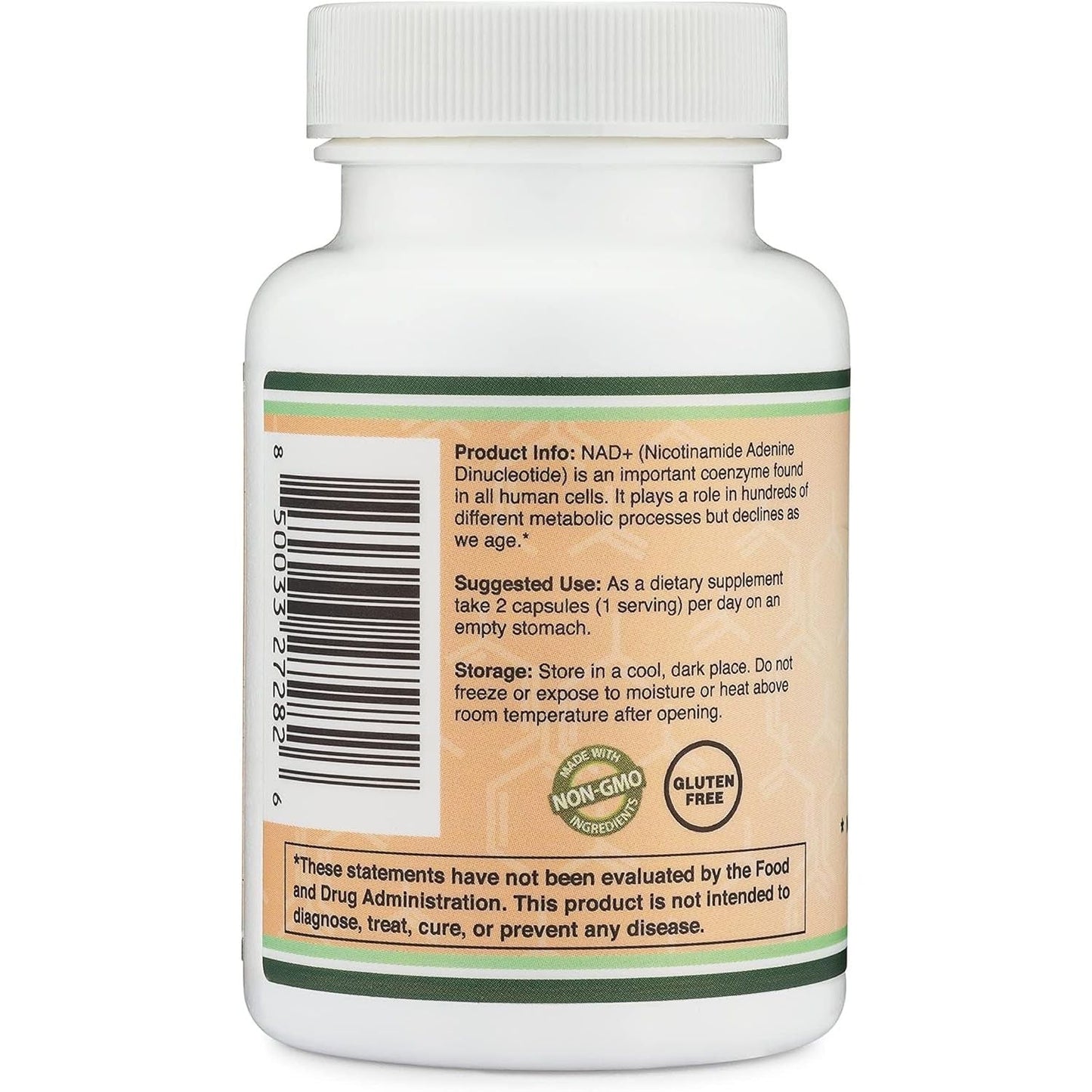 Natural NAD+ Booster Tablets - 60 Count Energy Supplement
