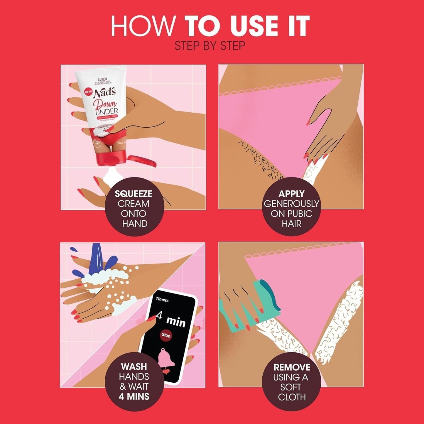 Easy Pain Free Hair Remover Cream 150ml