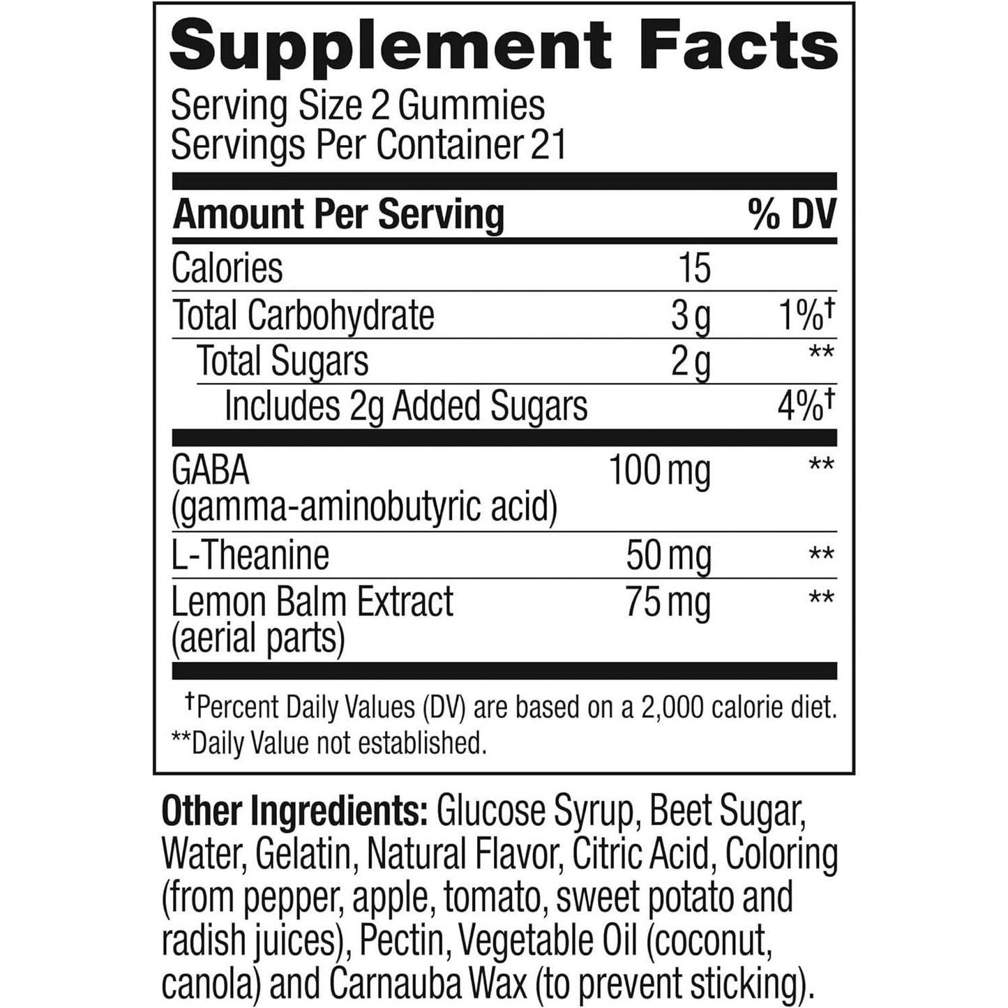 Calm Mind Gummies - 42 Count | Natural Stress Relief Supplements