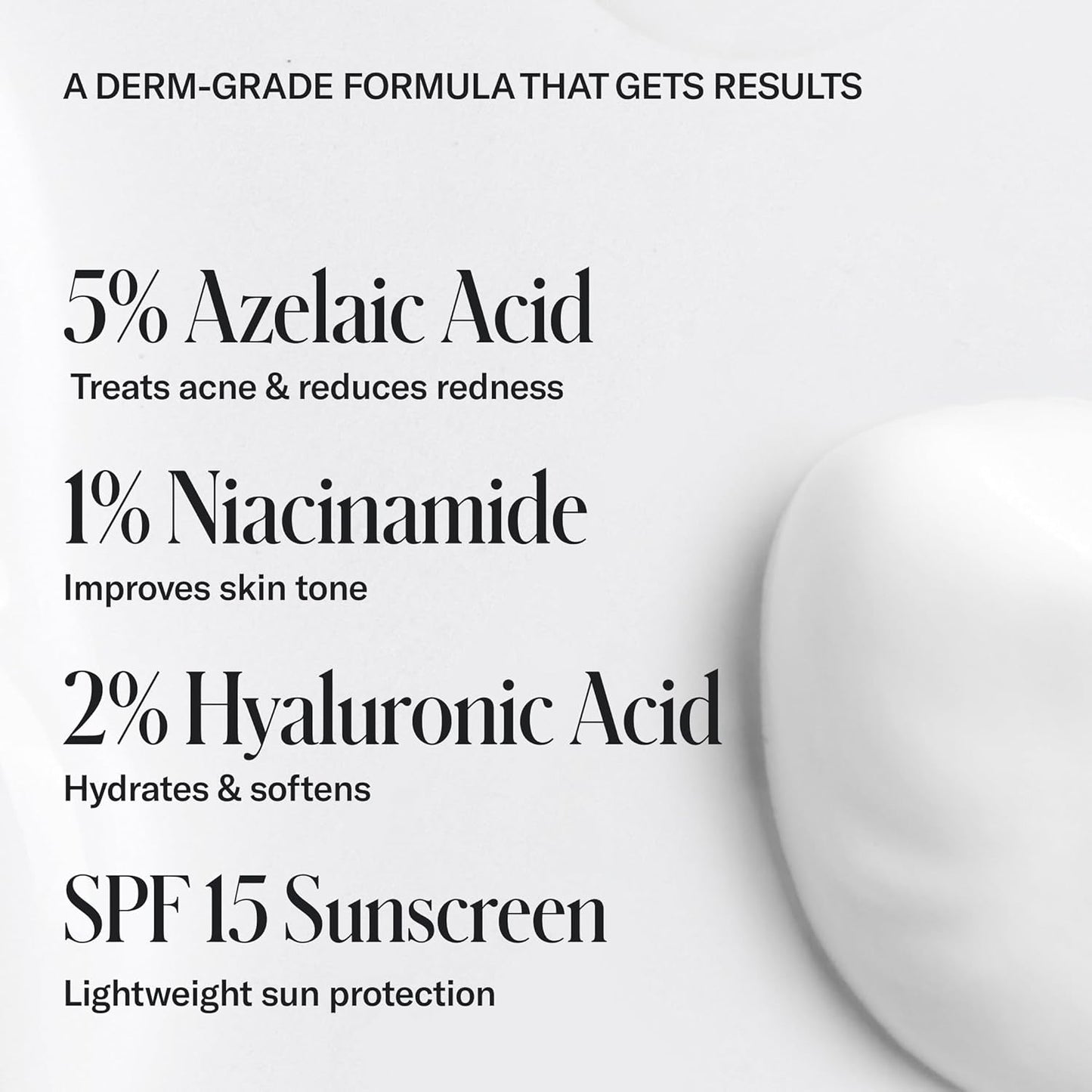 Natural Face Moisturizer Cream with SPF and Acne Control
