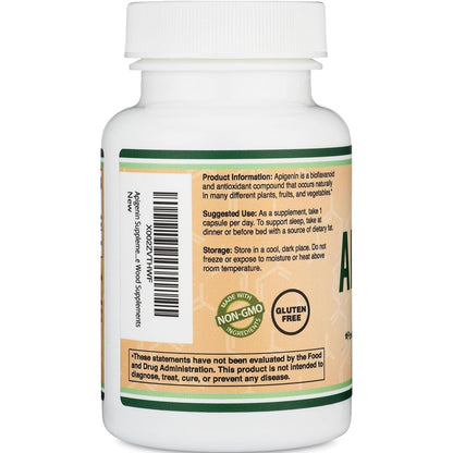 Natural Apigenin 120 Capsules for Calm Sleep