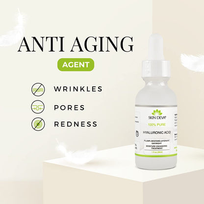 Natural Hyaluronic Acid Serum for Plump Skin