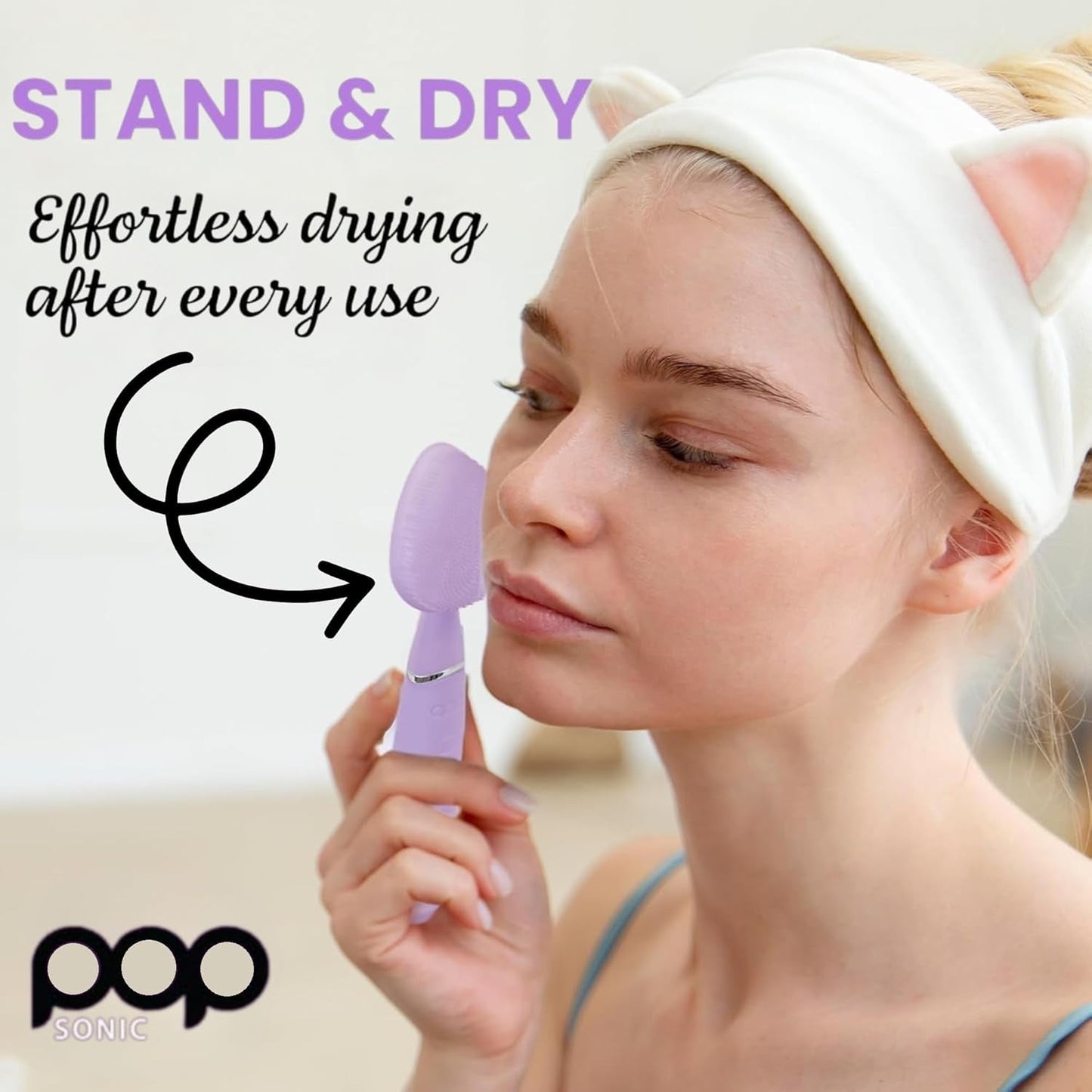 Gentle Sonic Face Cleanser with Soft Silicone Brush