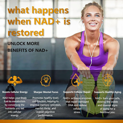 Strong NAD Booster 1500Mg 120 Capsules