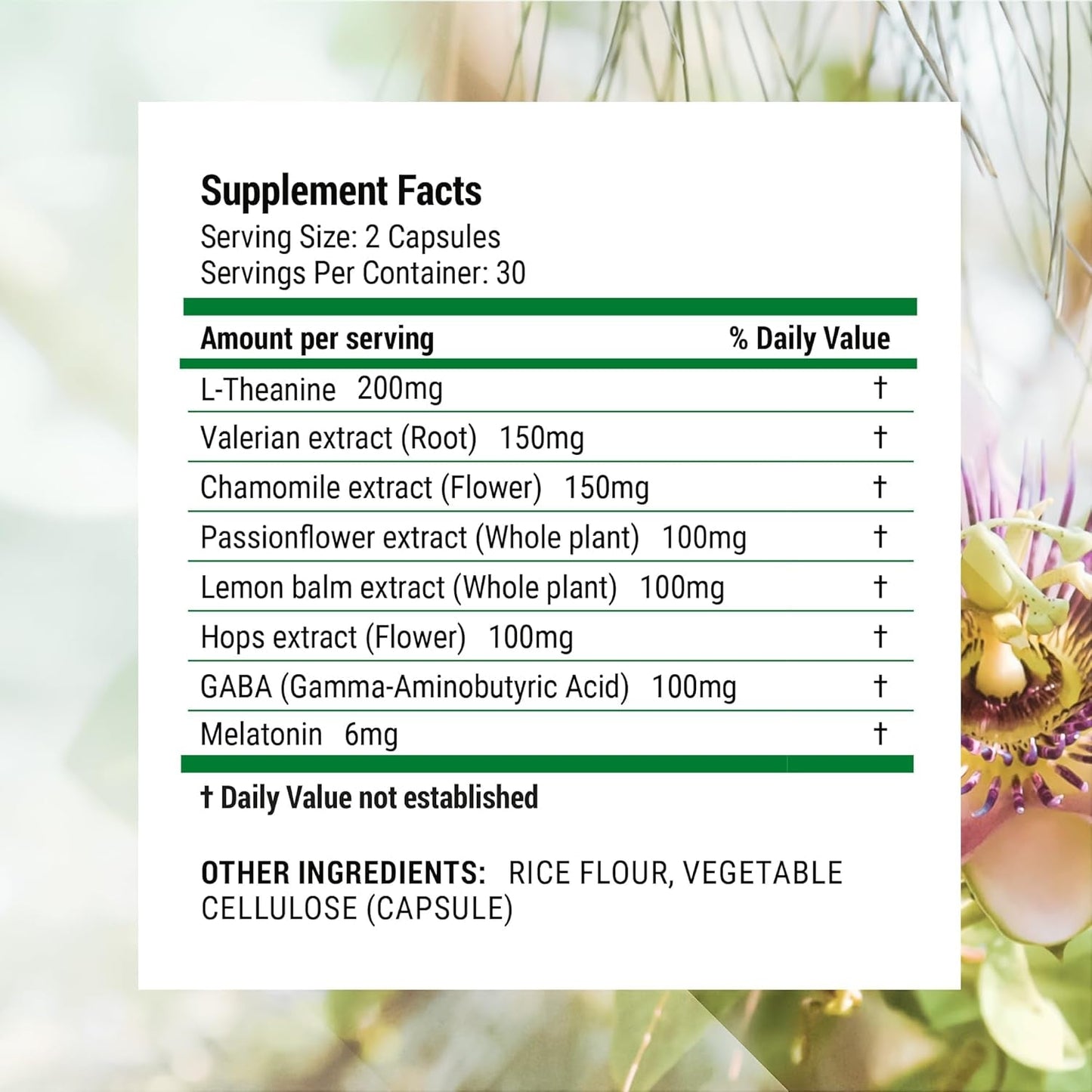 Natural Sleep Aid Supplement with Melatonin & Herbs