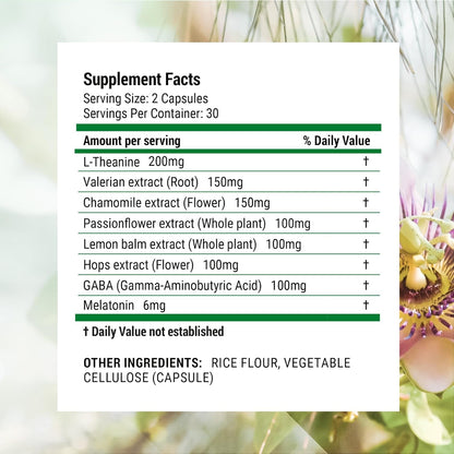 Natural Sleep Aid Supplement with Melatonin & Herbs