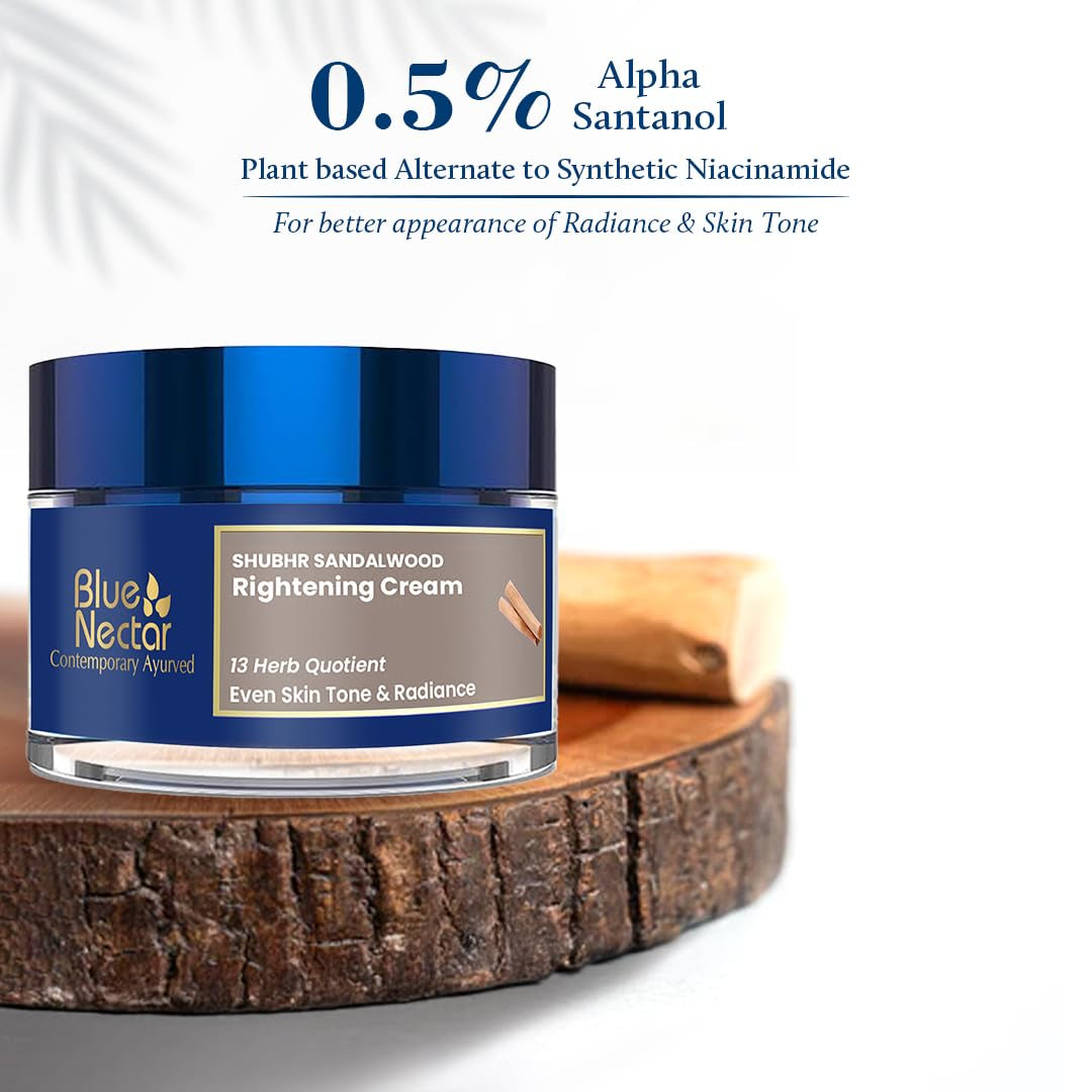 Natural Sandalwood Moisturizing Cream - Hydrating Face Glow