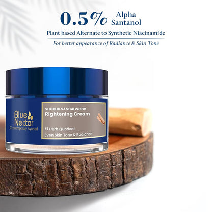 Natural Sandalwood Moisturizing Cream - Hydrating Face Glow
