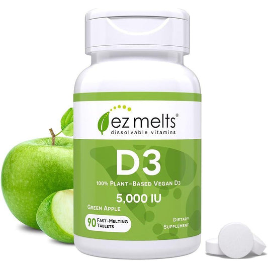 Quick Dissolve Vitamin D3 5000 IU Tablets - Mycosmeticslondon